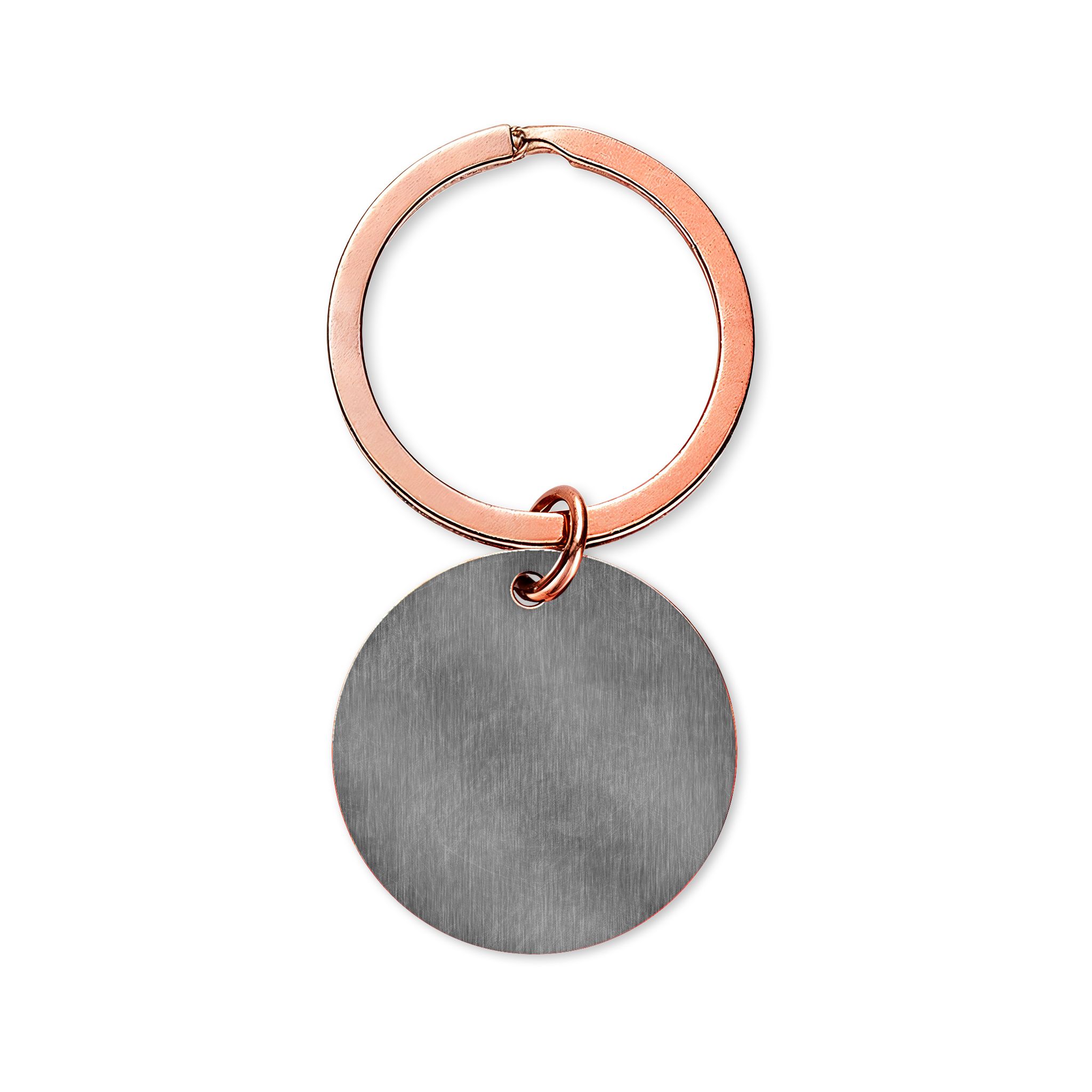 Engravable Stainless Steel Round Keychain — Personalized Photo/Name Keyring - Image 4